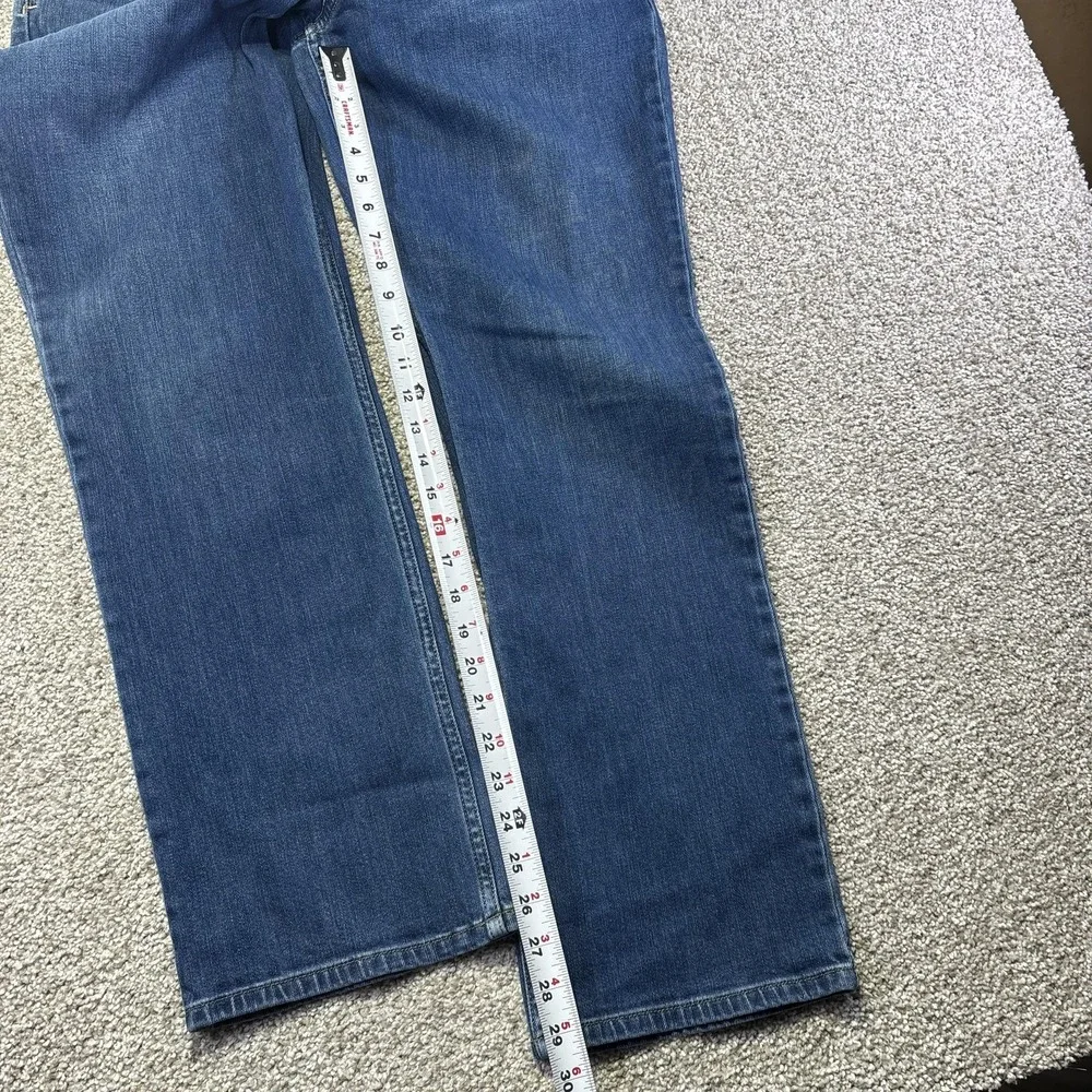 Carhartt Original Fit Straight Leg Jeans Womens 14 Blue Medium Stretch‎ Denim